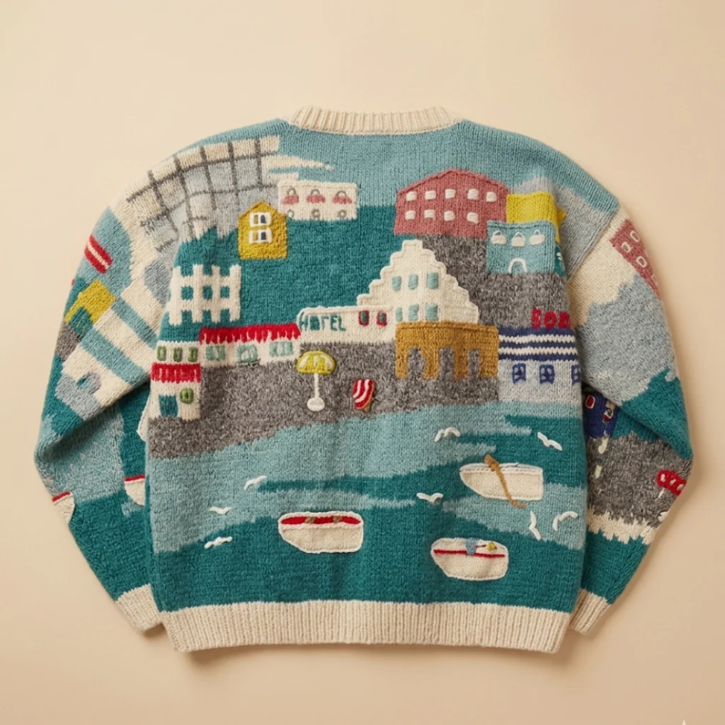 Cottage Graphic Cardigan - Image 2
