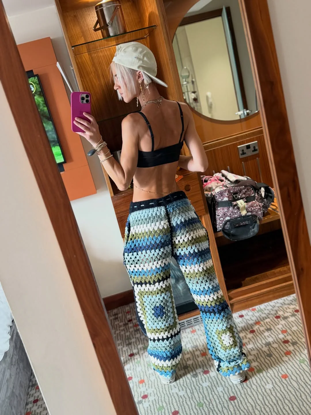 Crochet Baggy Trousers - Image 3
