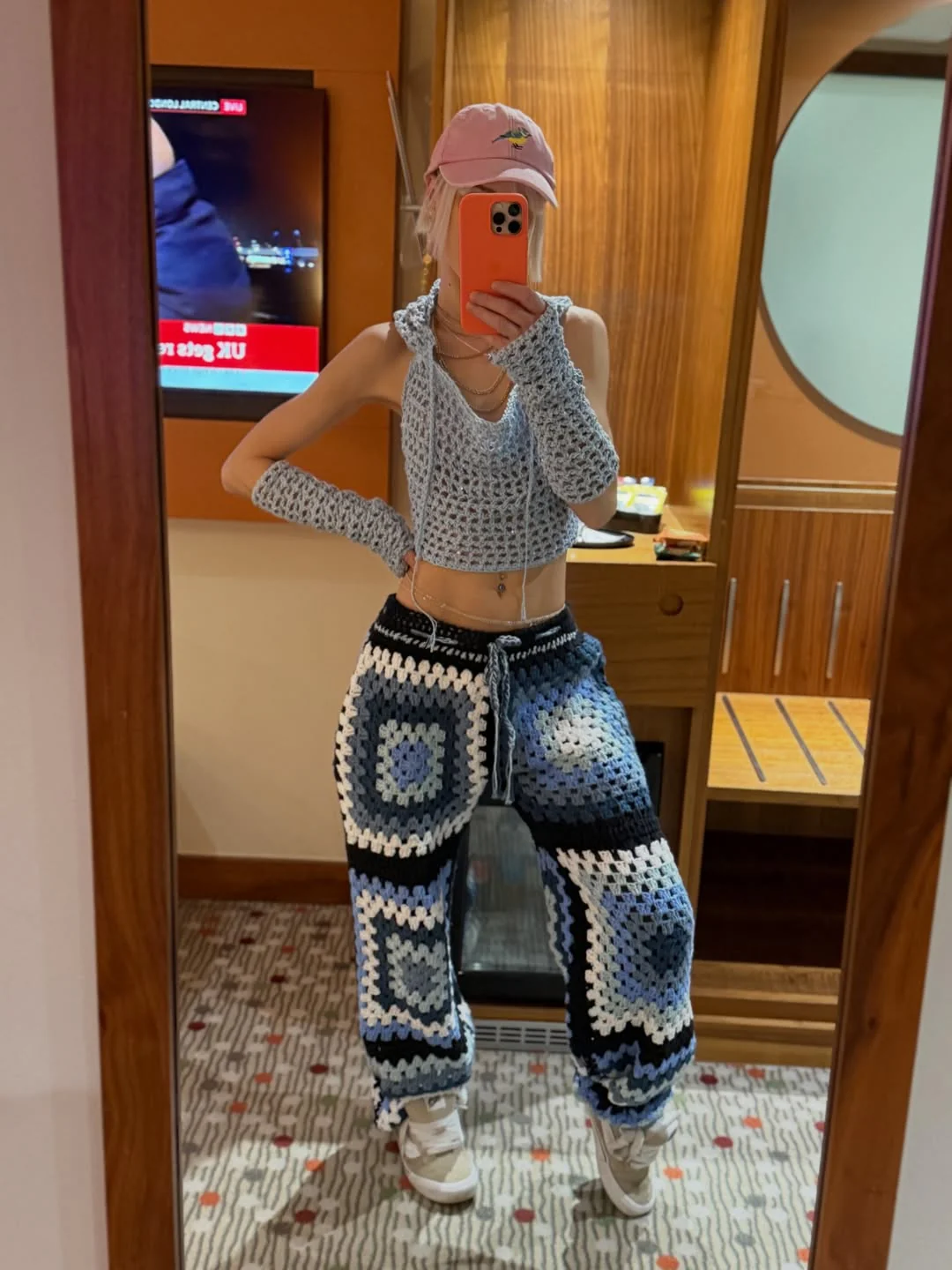 Crochet Baggy Trousers - Image 4