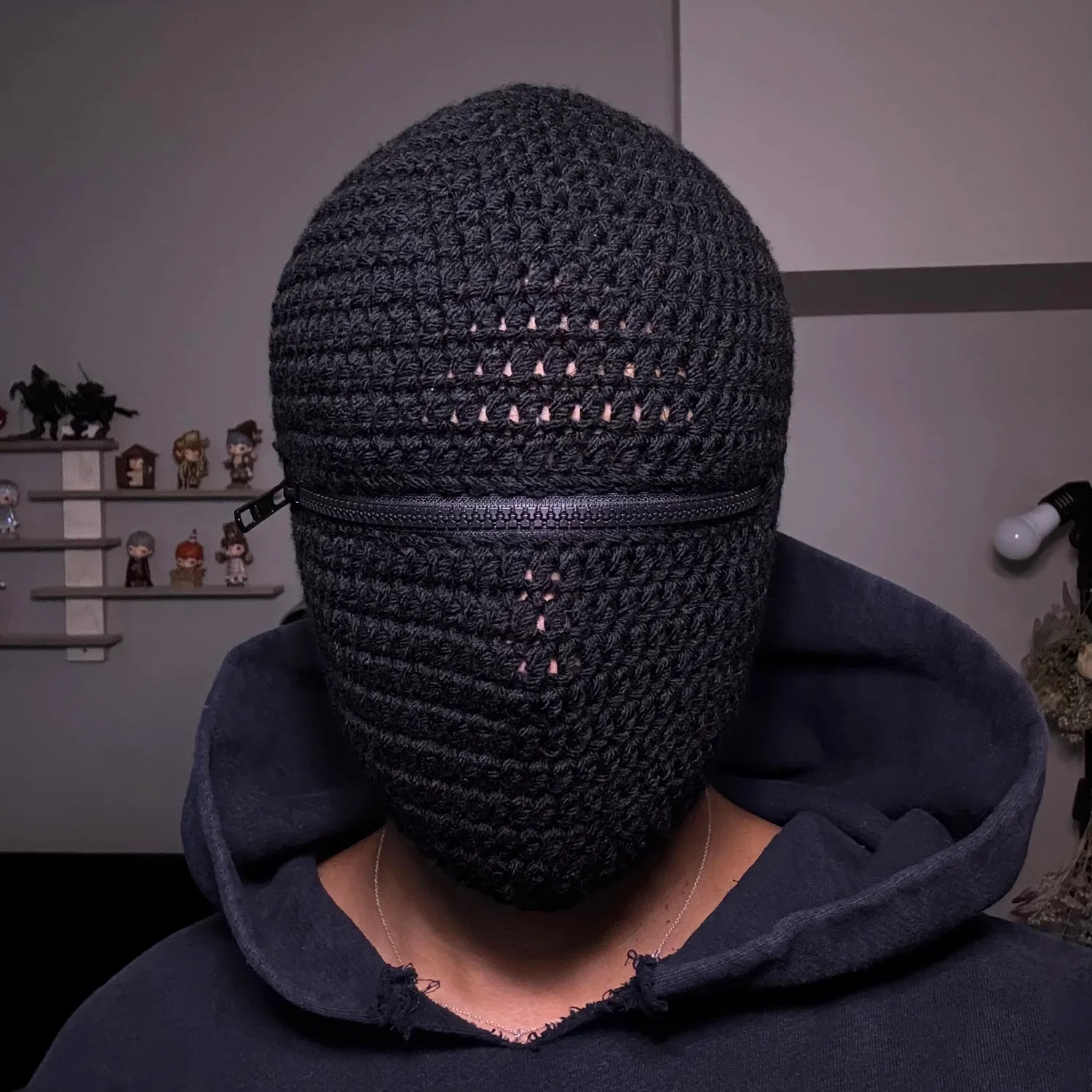 Crochet Zipper Mask