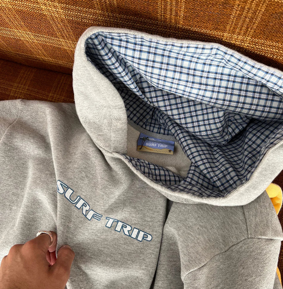 Graphic Plaid Hoodie - Image 2