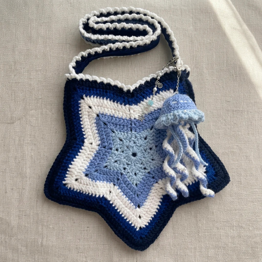Star Crochet Bag - Image 2